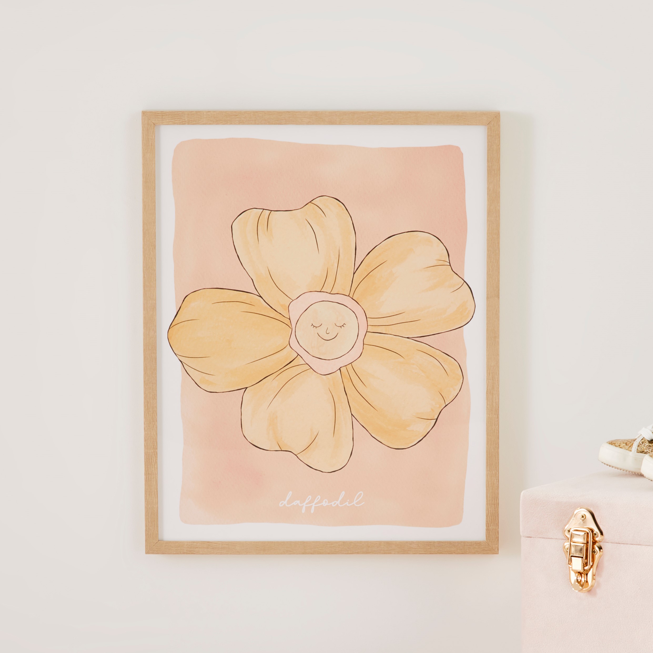 Adairs Kids Daffodil Nursery Wall Art Adairs