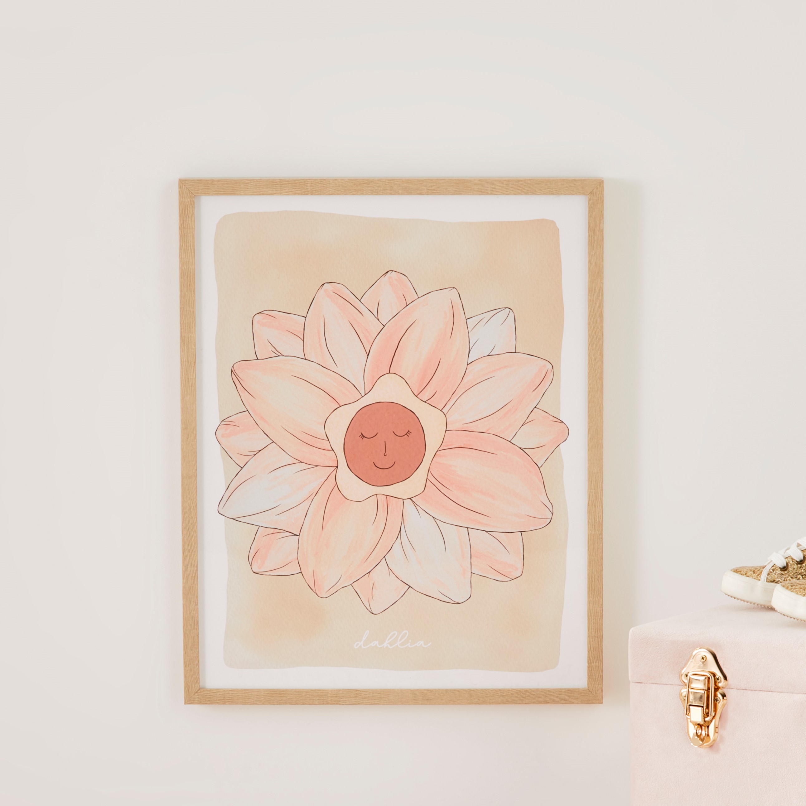 Adairs Kids Dahlia Nursery Wall Art Adairs