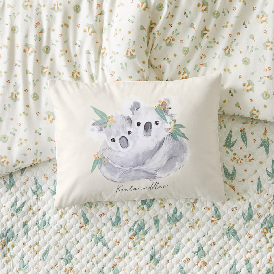 Adairs Baby Decorative Koala Cuddles Cot Pillowcase Adairs