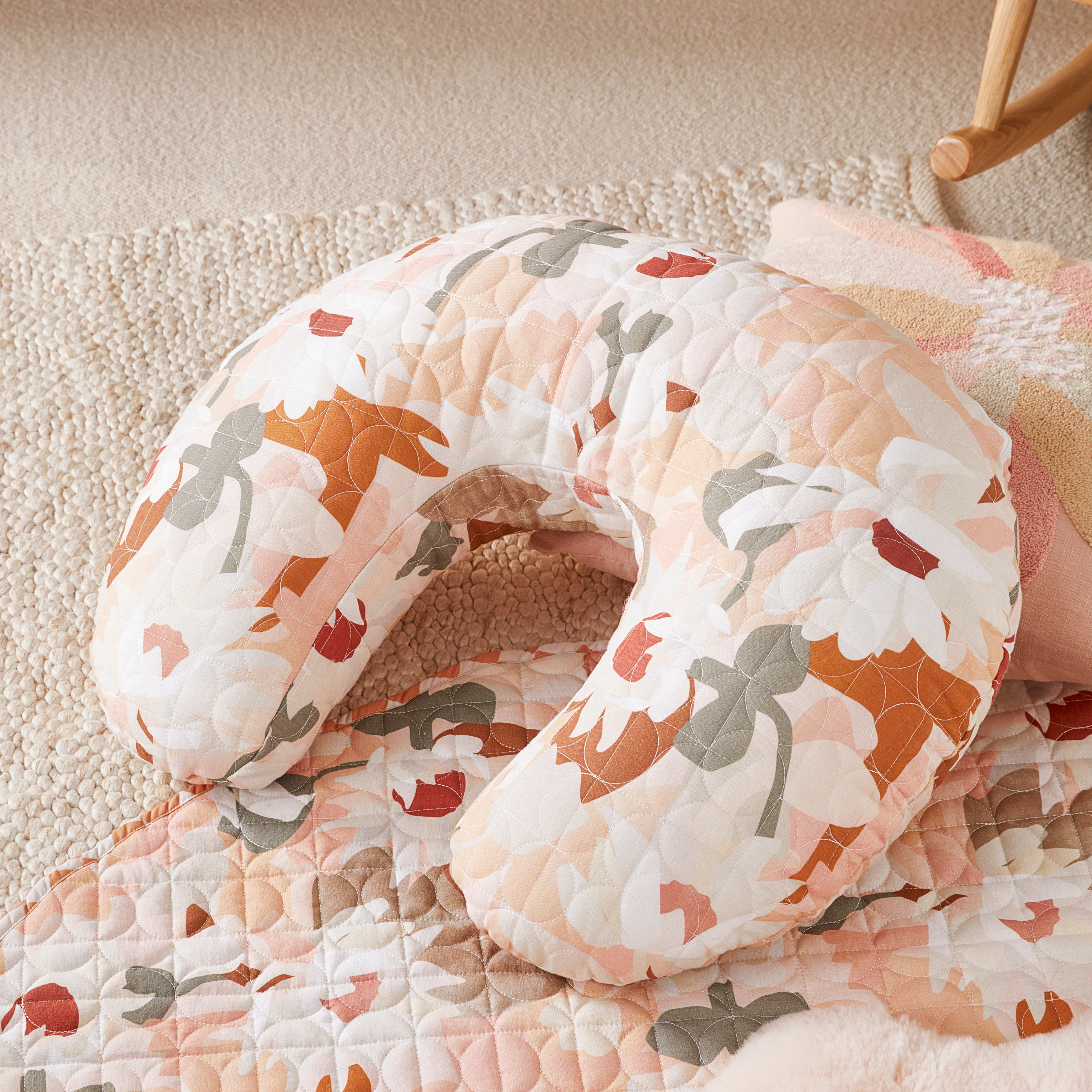 Adairs Baby Kimmy Hogan Nursing Pillow Paper Daisies Adairs