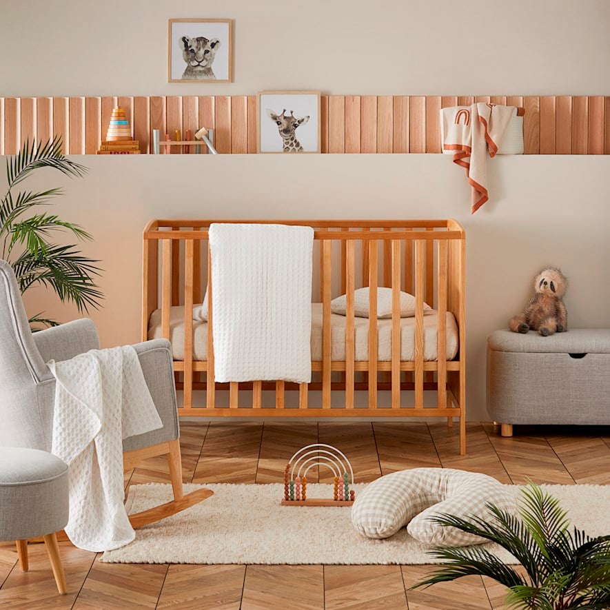 White waffle cot bedding cheap