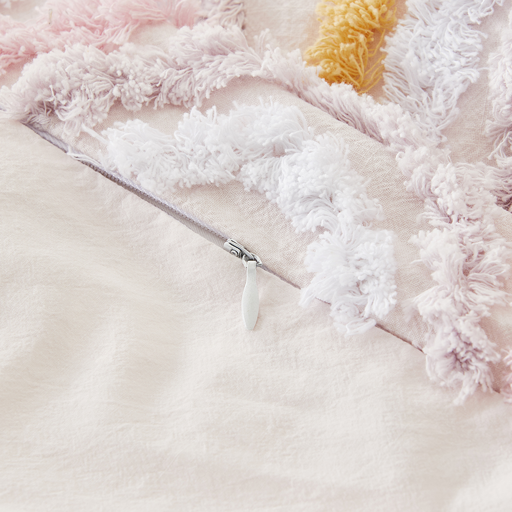 Adairs Kids Rosie Rainbow Tufted Cot Quilt Cover Set Adairs