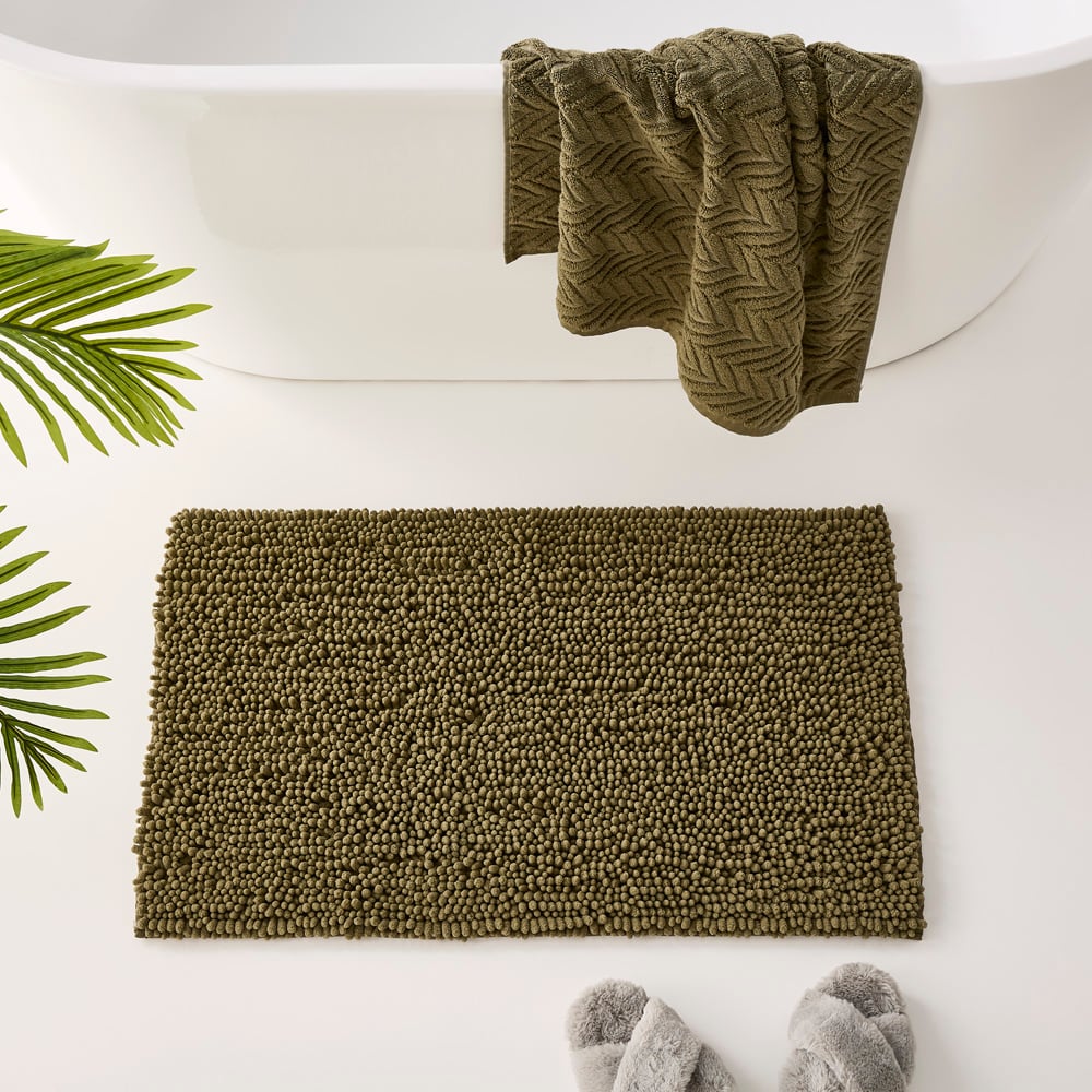 Microplush Avocado Bobble Bath Mat Adairs