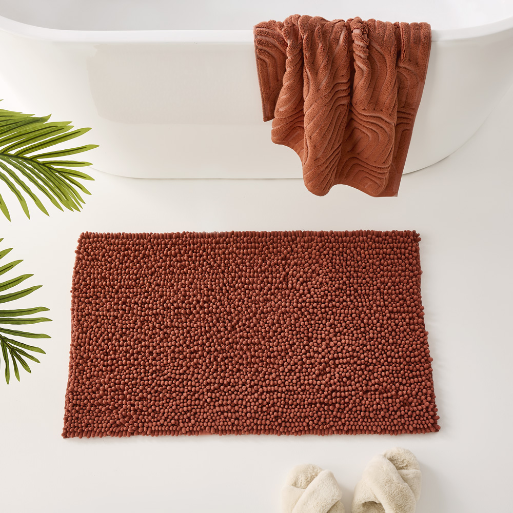 Microplush Clay Bobble Bath Mat Adairs