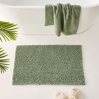 Microplush Eucalyptus Bobble Bath Mat