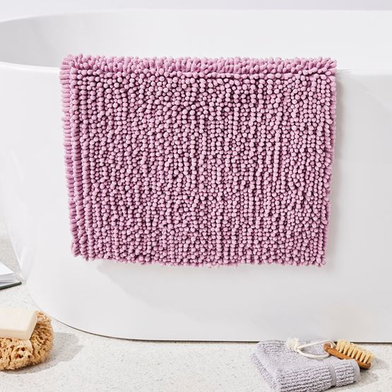 Microplush Violet Bobble Bath Mat