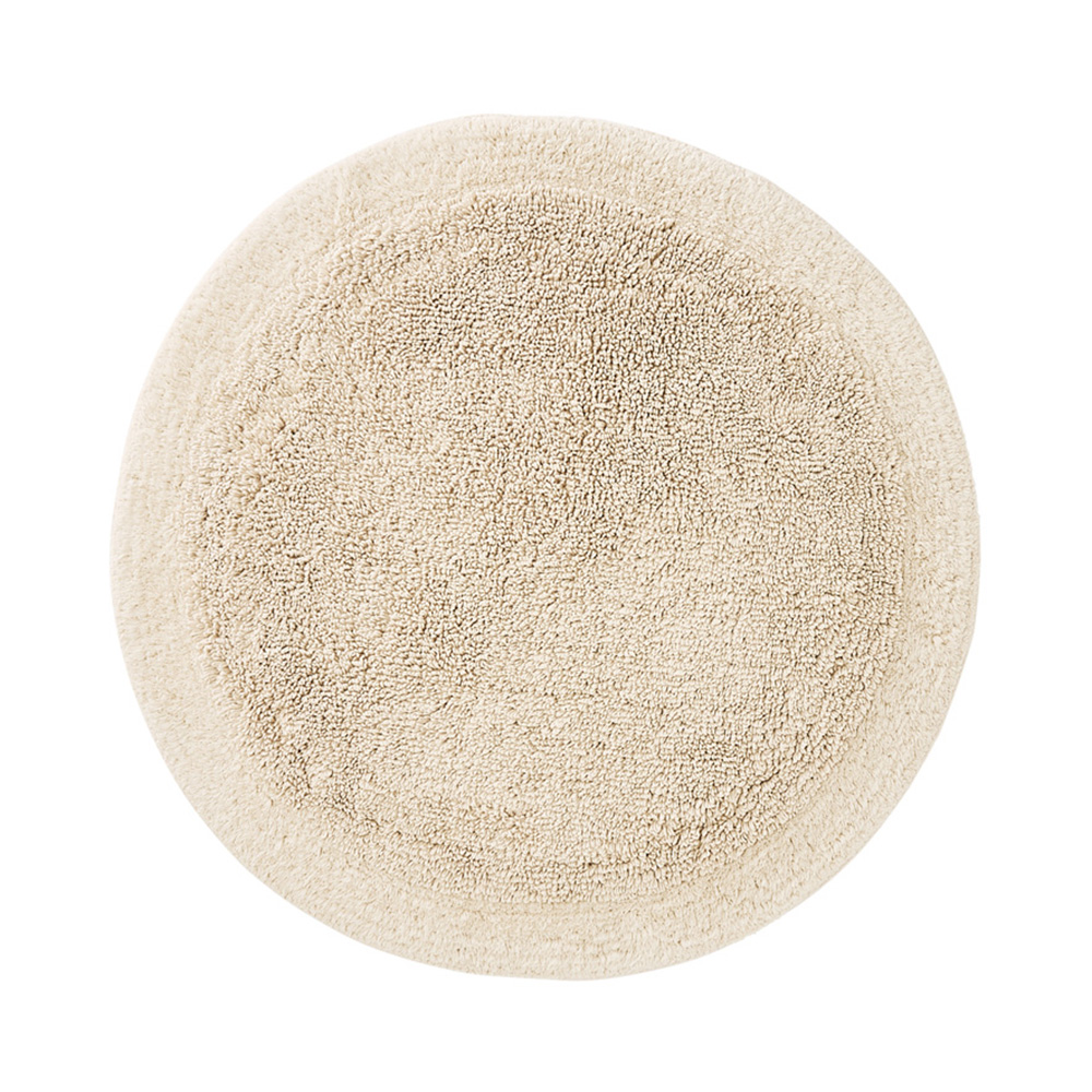 Nicola Beach Combed Cotton Circle Bath Mat Adairs