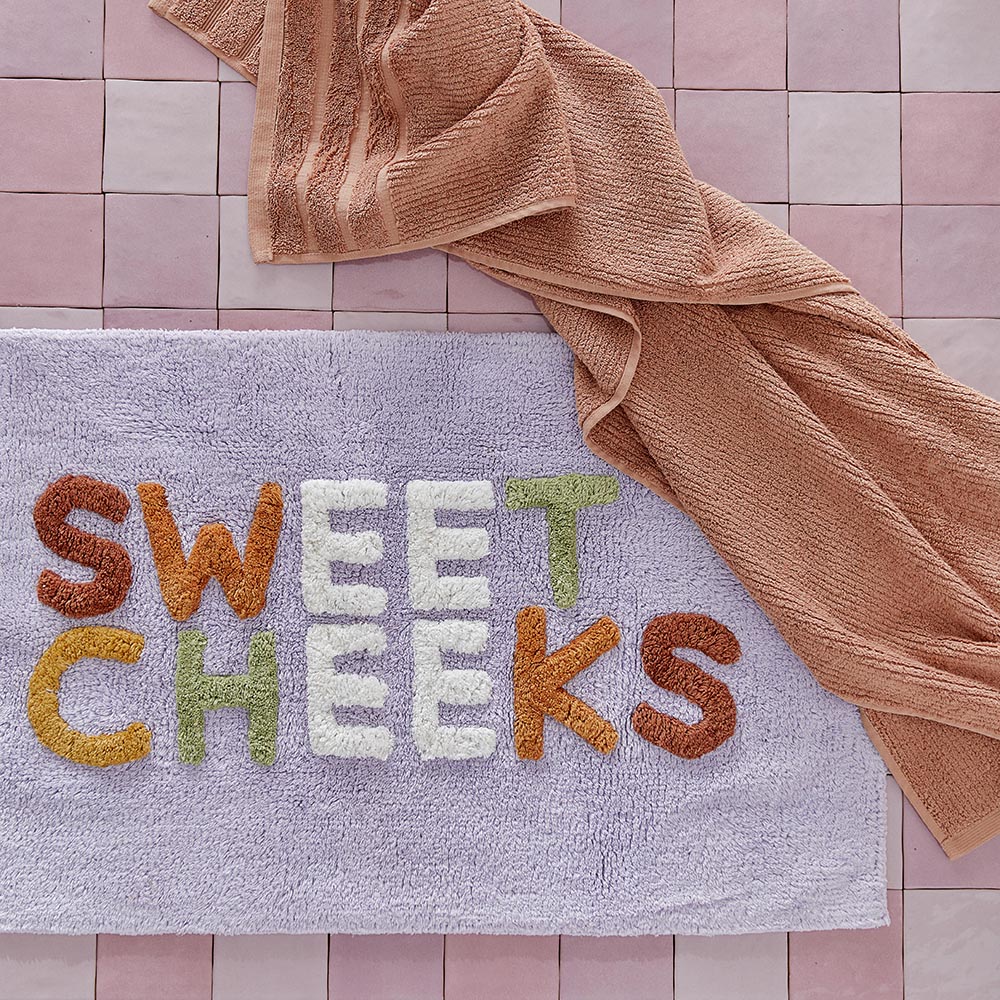 Sweet Cheeks Lilac Multi Bath Mat Adairs