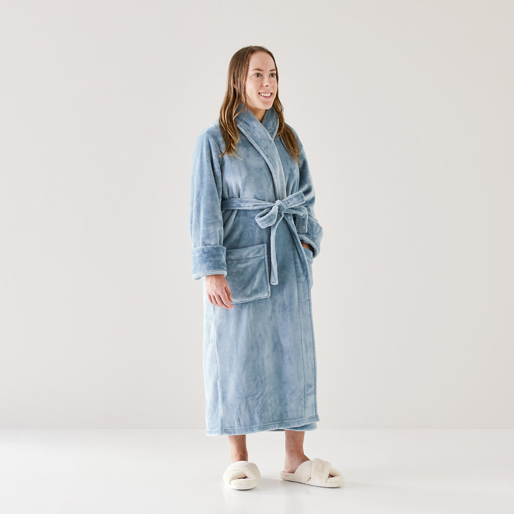 Ultra Soft Sea Blue Robe | Adairs