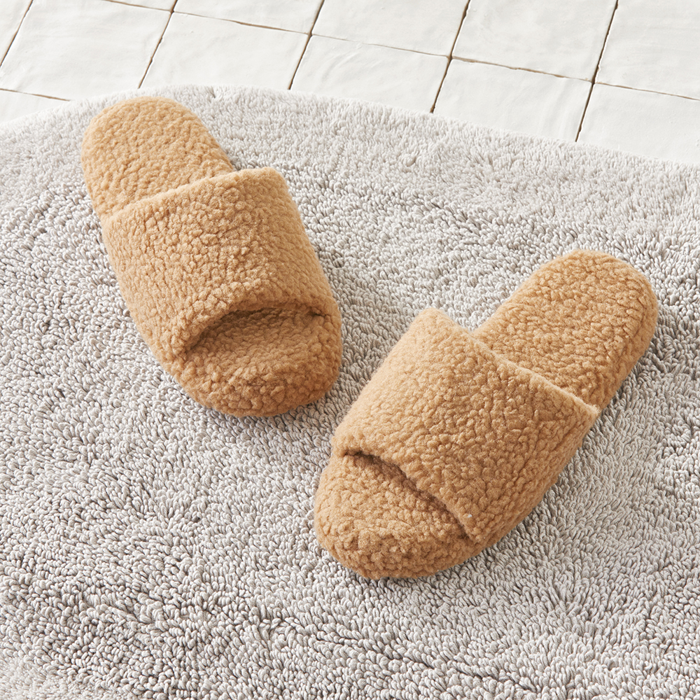 Sherpa Camel Mule Slippers Adairs