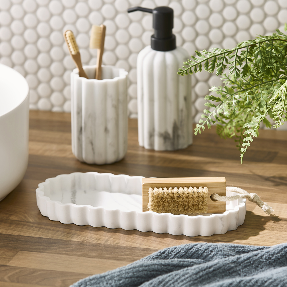 Delphine Marble Bathroom Accessories Adairs