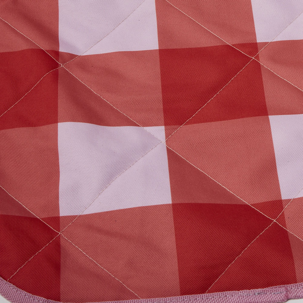 Pink & Red Gingham Large Picnic Rug | Adairs