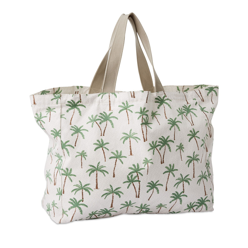 Palm Beach Green Canvas Beach Bag Adairs