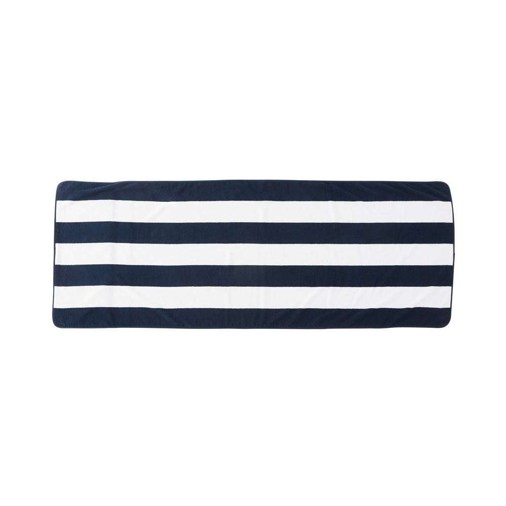 Navy & White Beach Lounger Towel Adairs