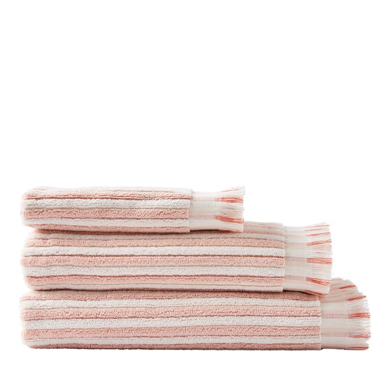 European Sophia Paprika & Nude Pink Turkish Cotton Towel Range