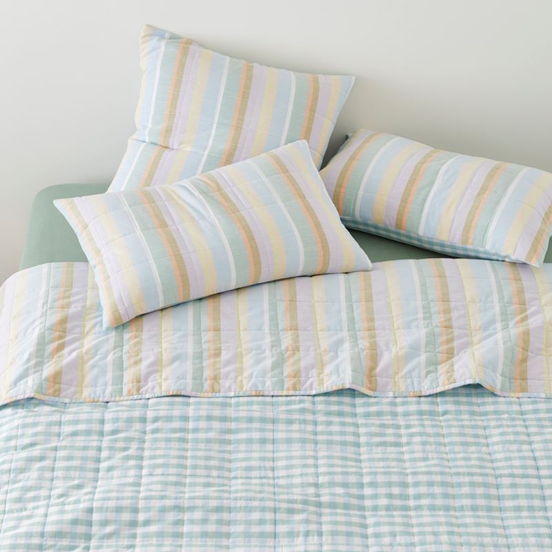 Sorbet Stripe Quilted Coverlet Separates