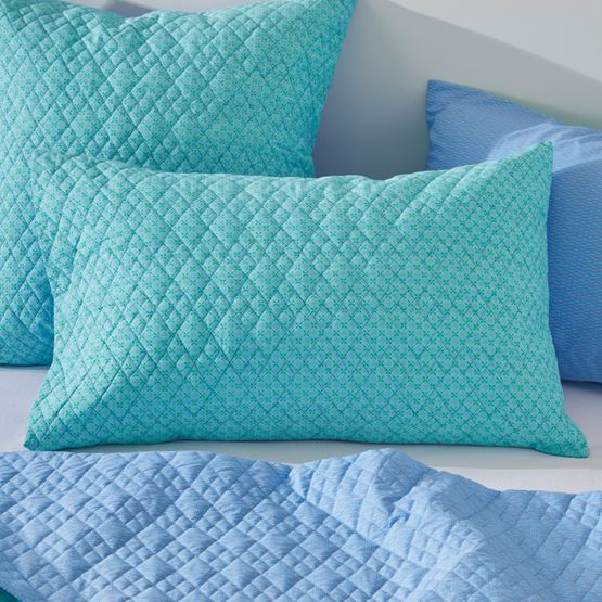 Panama Green Quilted Pillowcases