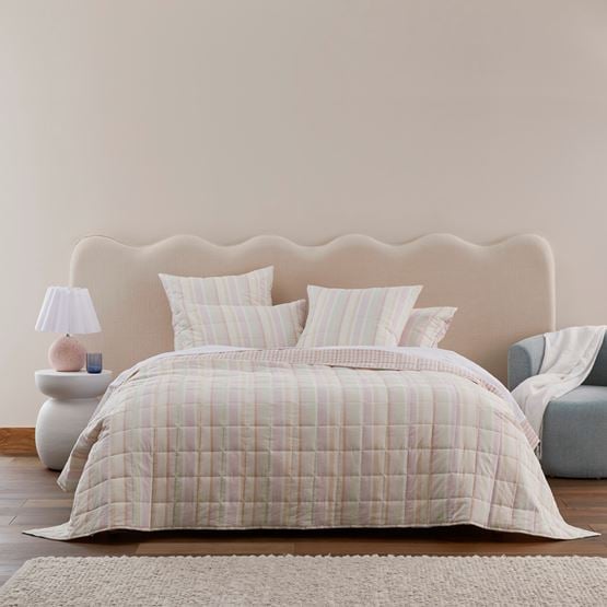 Neapolitan Stripe Quilted Coverlet Separates
