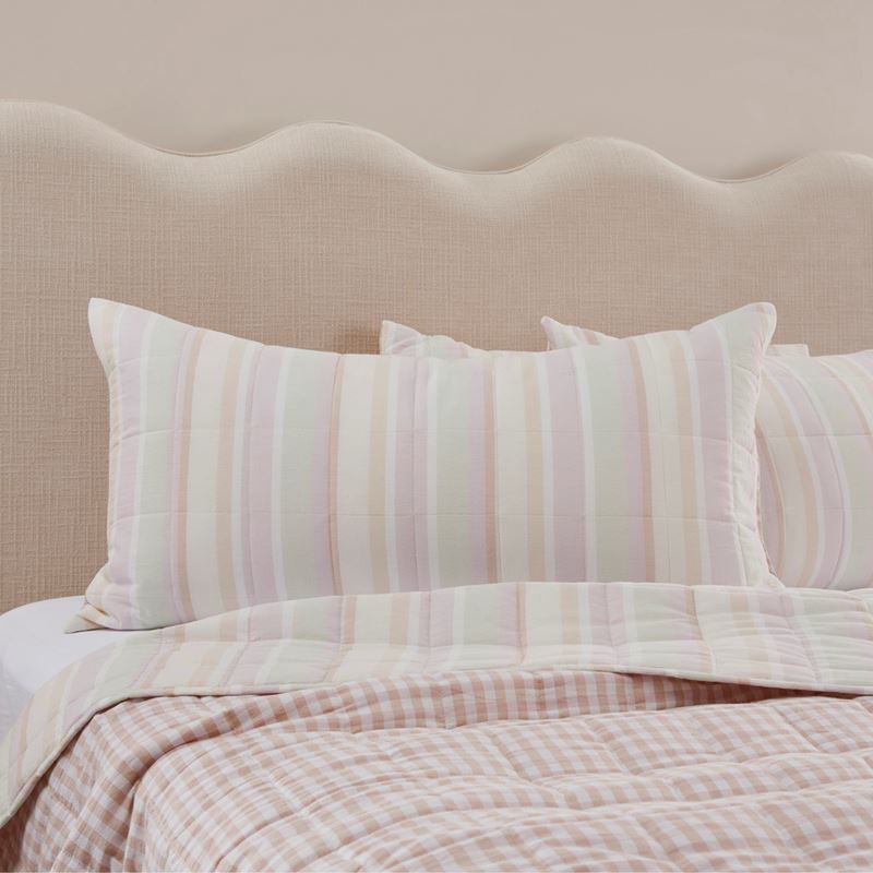 Neapolitan Stripe Quilted Pillowcases
