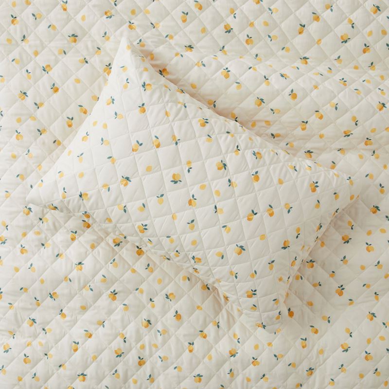 Limone Lemon Quilted Quilt Cover Set