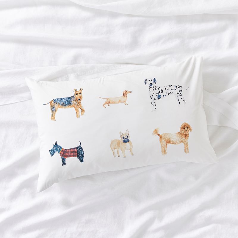 Dogs Text Pillowcase