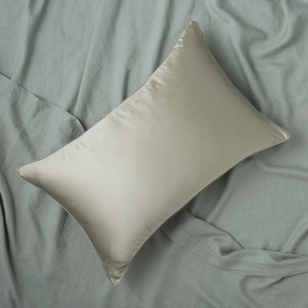Pure Silk Tea Green Pillowcases Adairs
