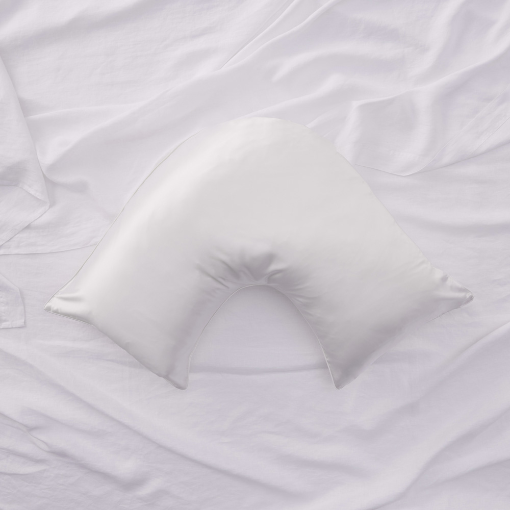 Pure Silk Antique White U Shape Pillowcase Adairs
