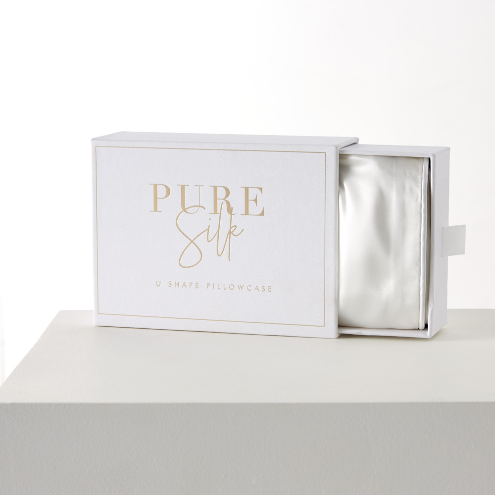 Pure Silk Antique White U Shape Pillowcase Adairs