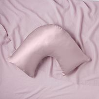 Pure Silk Mauve U Shape Pillowcase