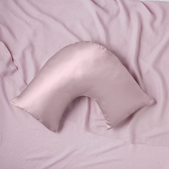 Pure Silk Mauve U Shape Pillowcase