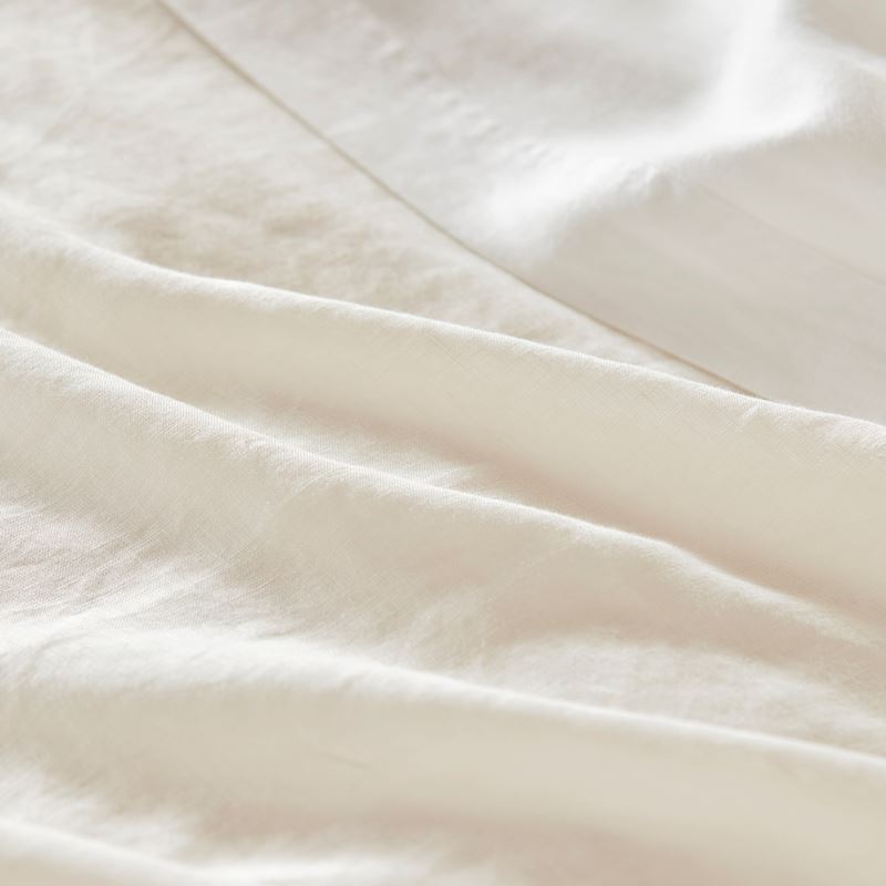 Vintage Washed Linen Pearl Quilt Cover Separates