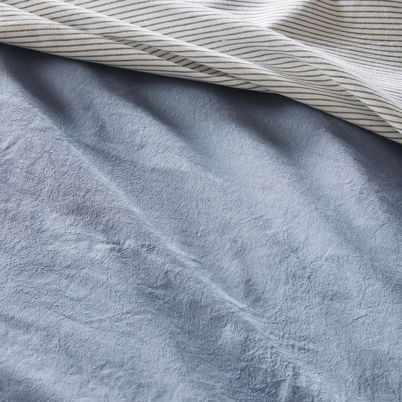 Stonewashed Cotton Storm Blue Quilt Cover Separates