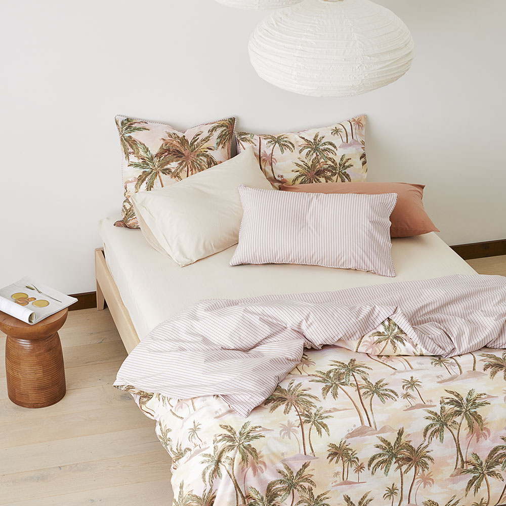Sunset Palm Quilt Cover Set + Separates Adairs