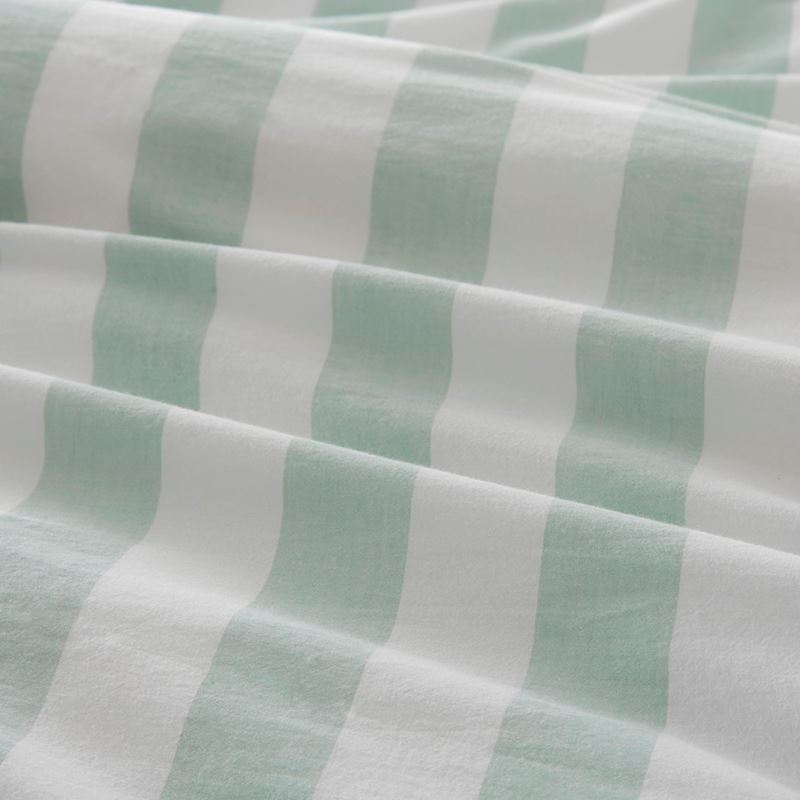 Ruffle Mint Blue Stripe Quilt Cover Set + Separates