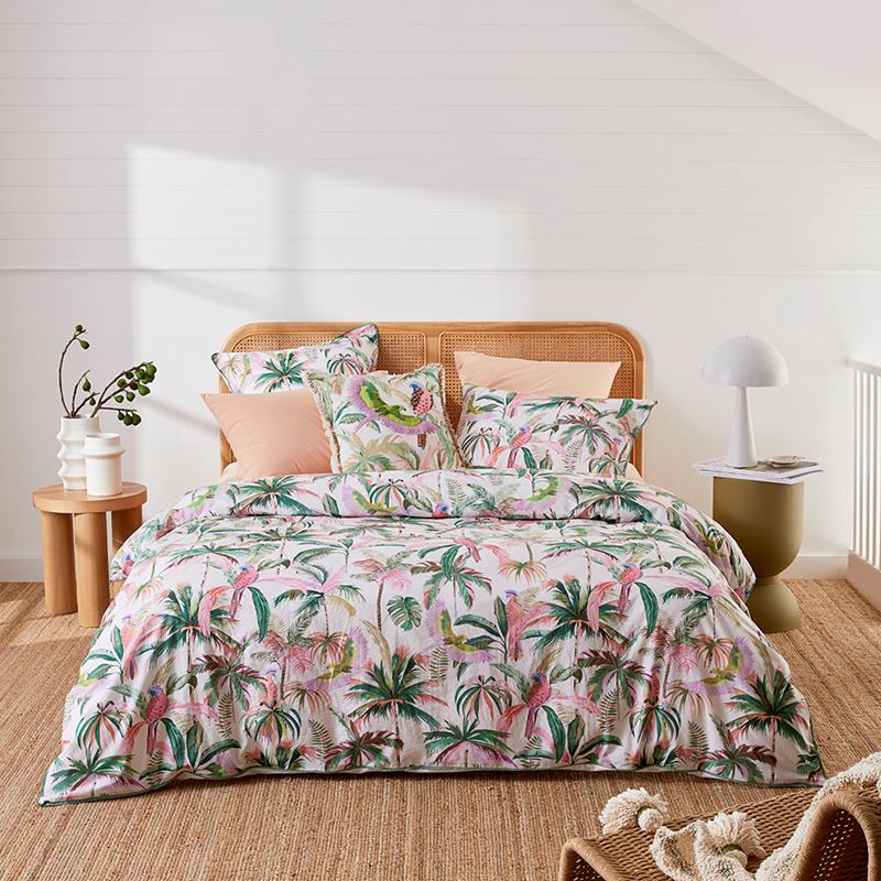 Rio Palm Green Quilt Cover Set + Separates