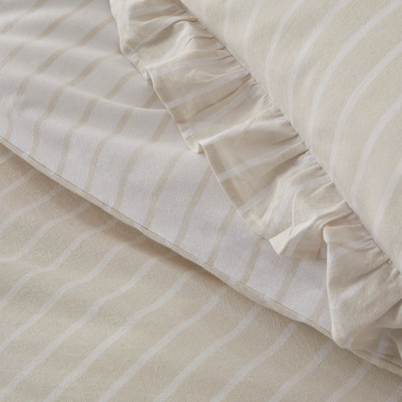 Ruffle Natural Stripe Quilt Cover Set + Separates