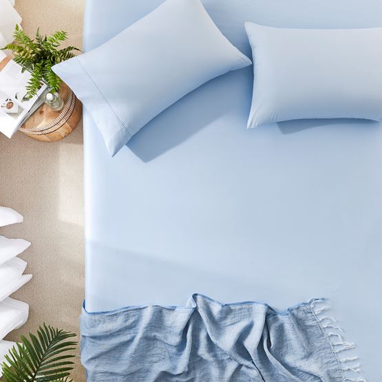 Worlds Softest Cotton Sea Blue Sheet Separates