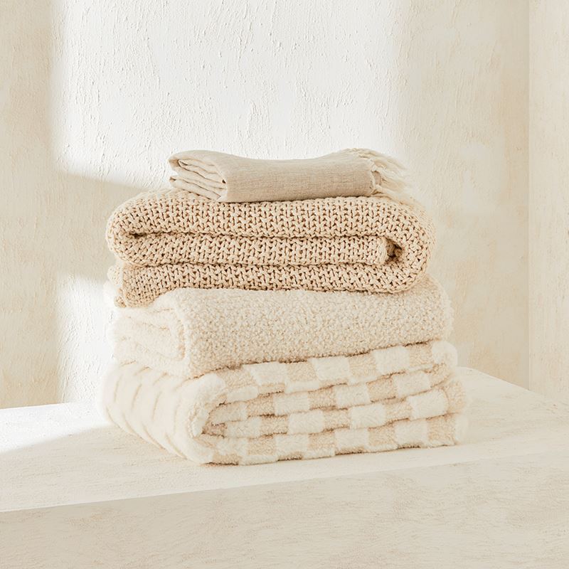 Slub Accent Organic Bath Towel Sand - Casaluna™
