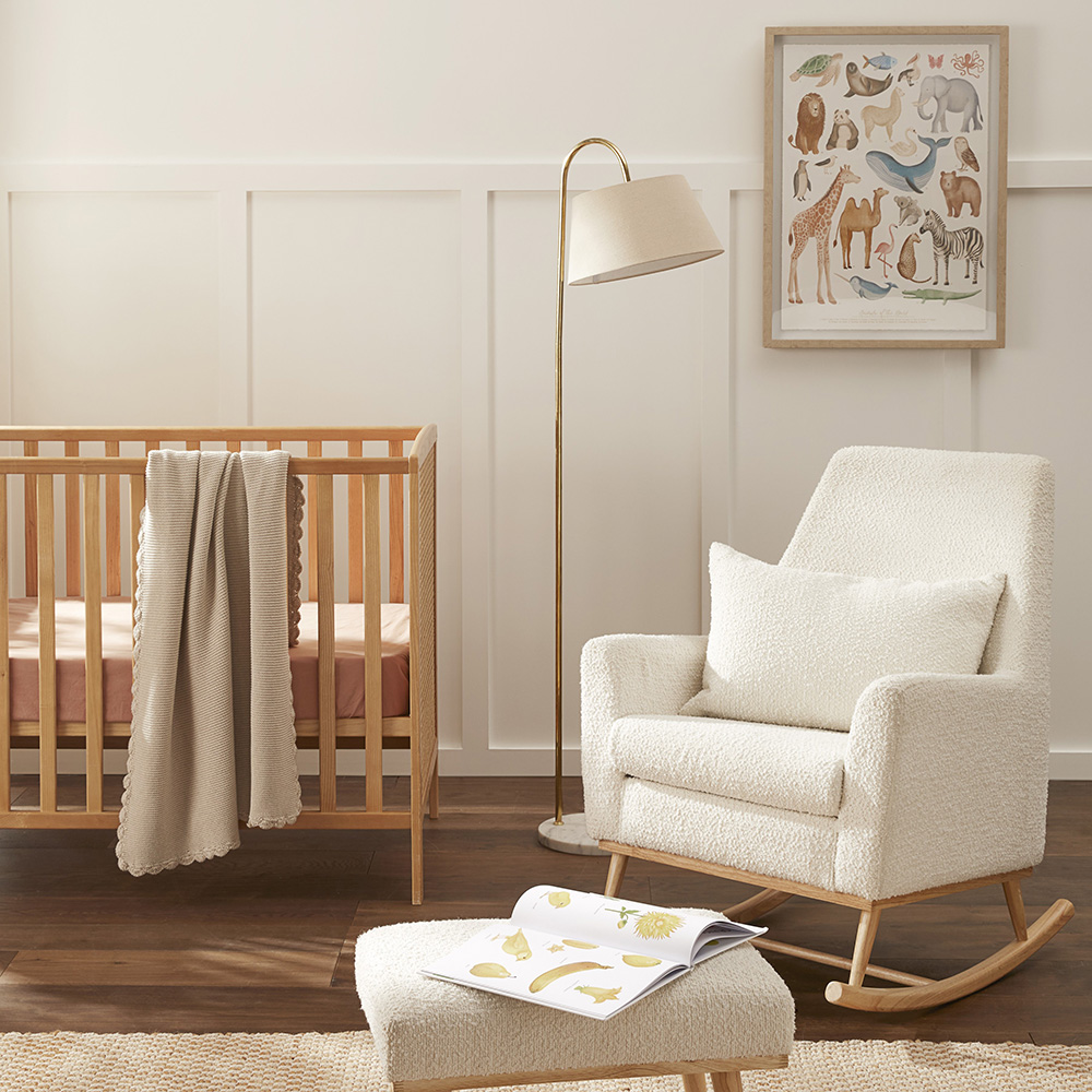 Adairs Baby Lennox Natural Organic Cotton Baby Blanket Adairs