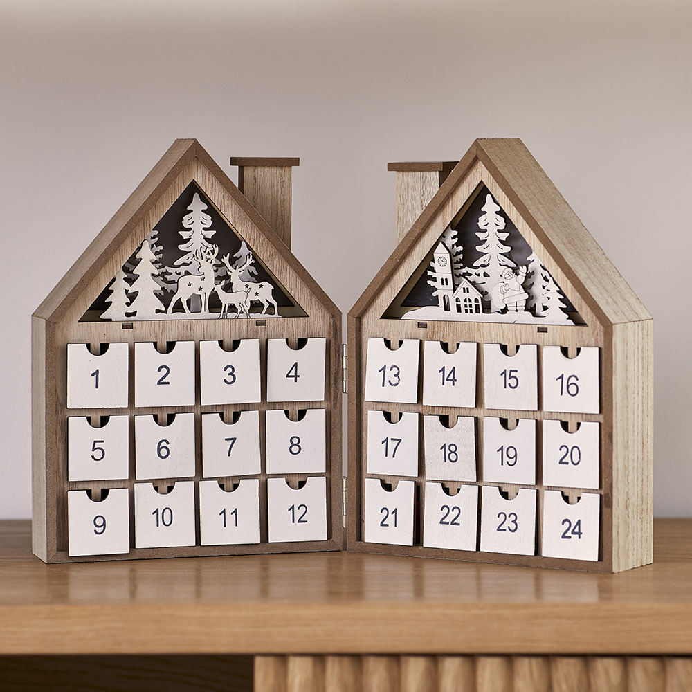 Festive Scene Natural Advent Calendar Adairs