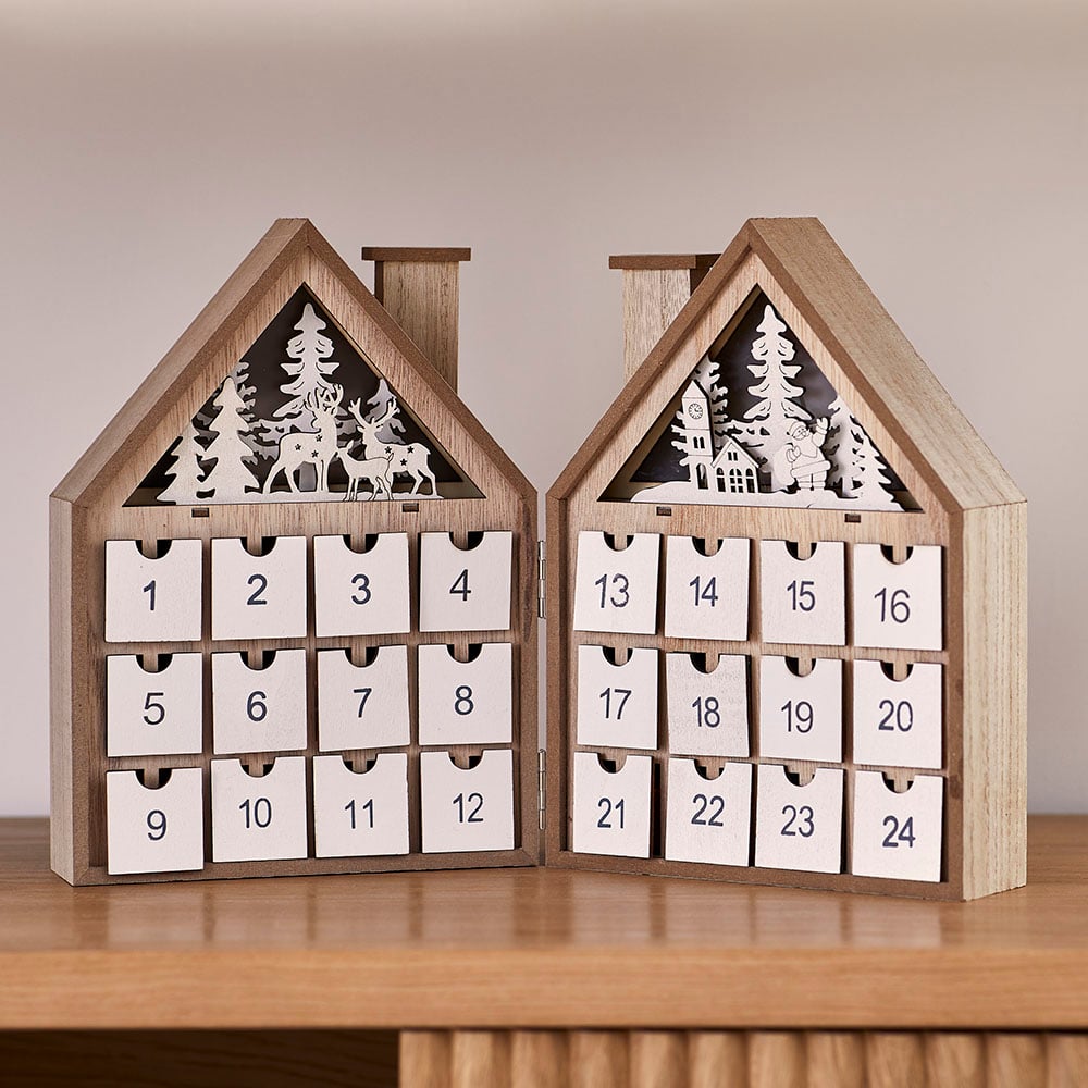 Festive Scene Natural Advent Calendar Adairs