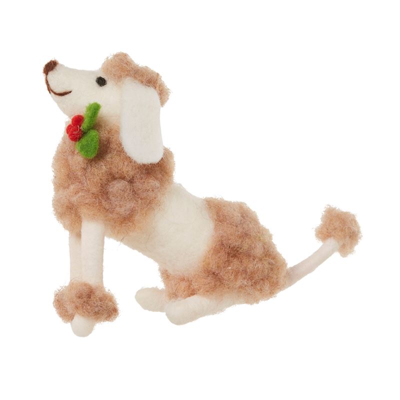 Felted Poodle Friend