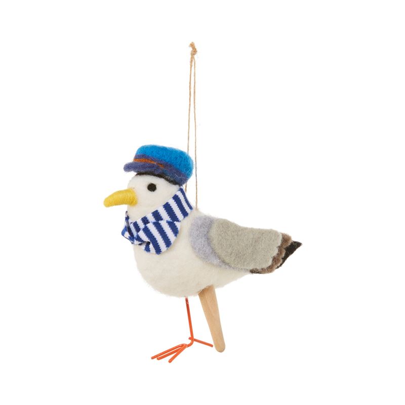 Felted Salty Seagull Pirate Friend