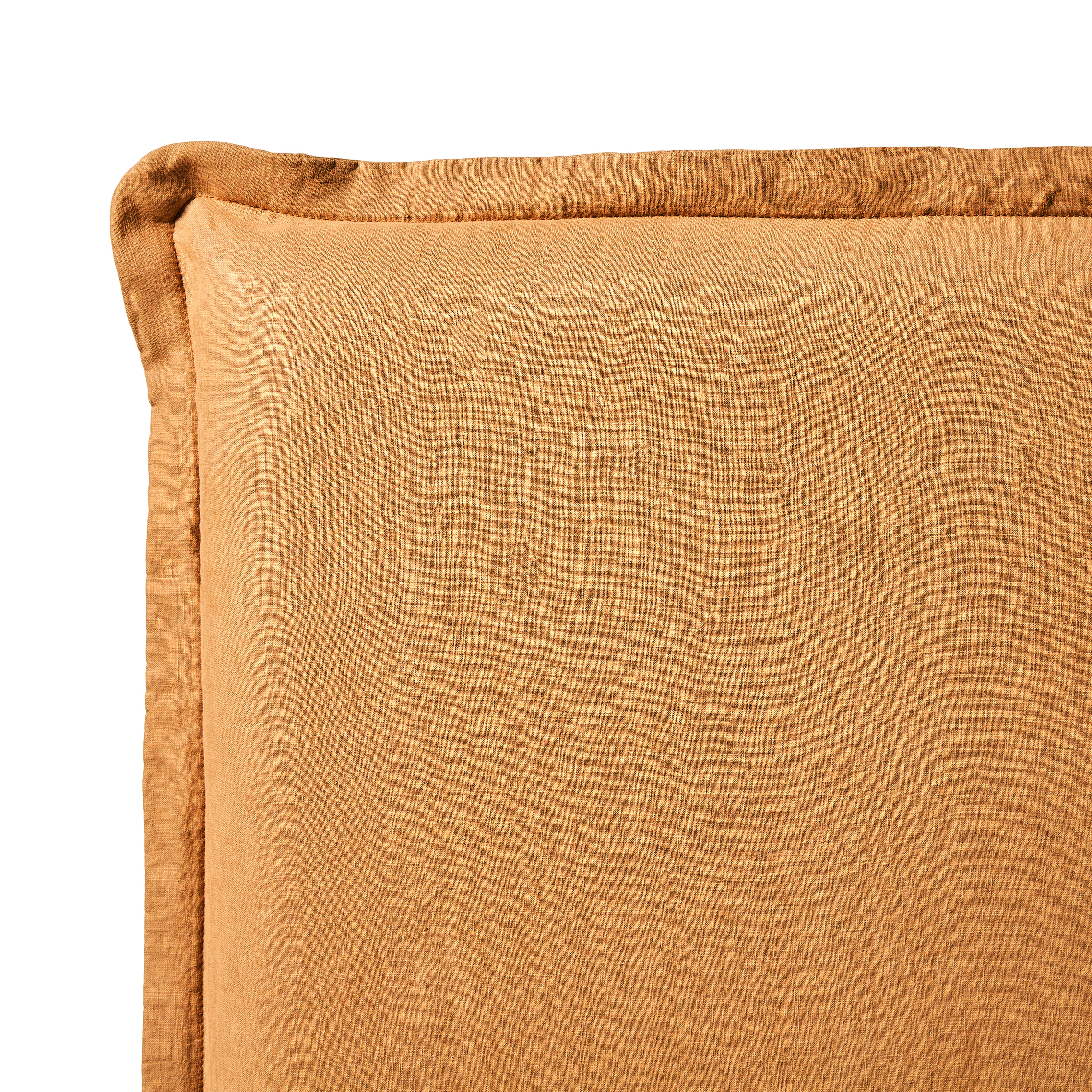 Stockholm Tobacco Belgian Linen Bedhead Slip Cover Adairs