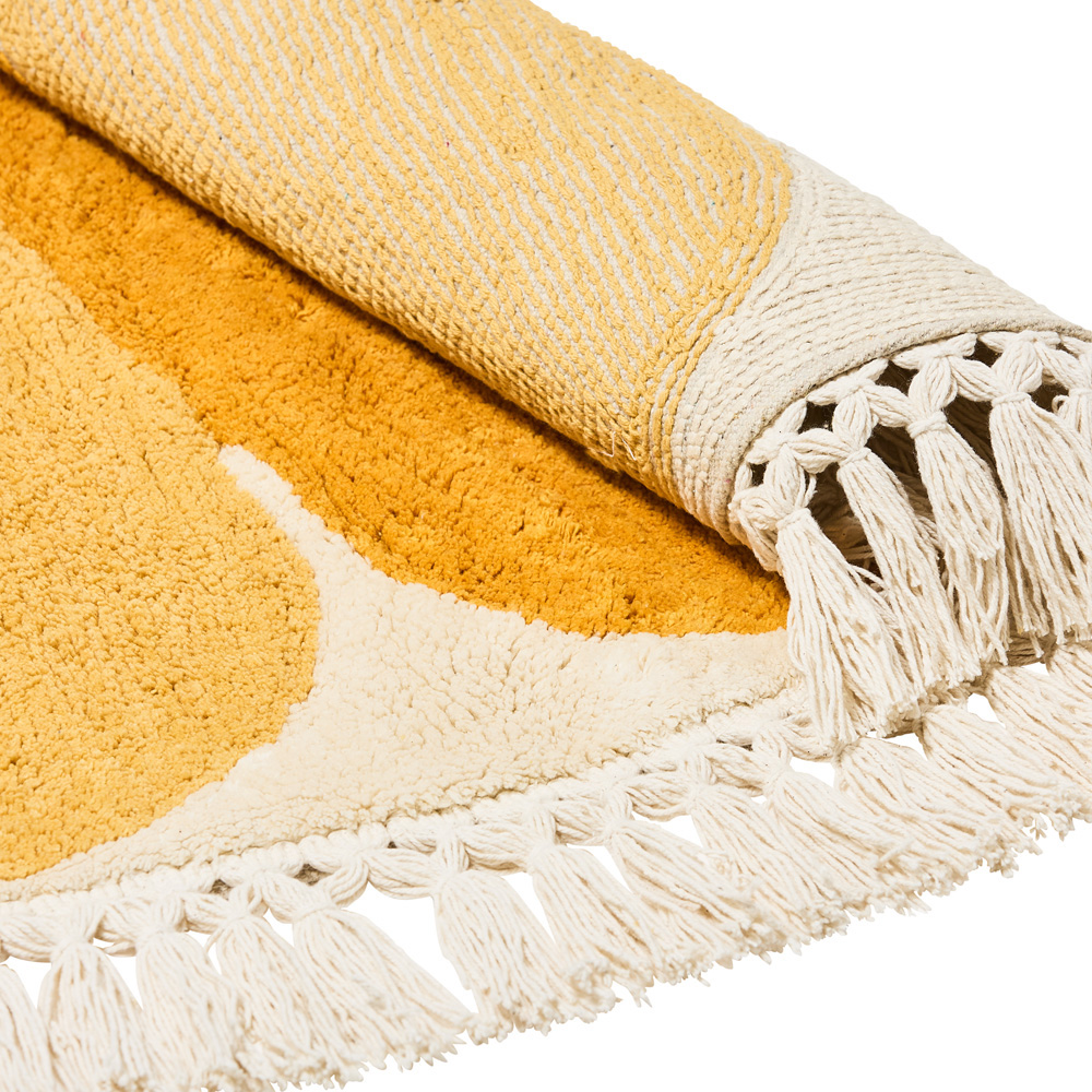 Daisy Mustard & Rust Rug | Adairs