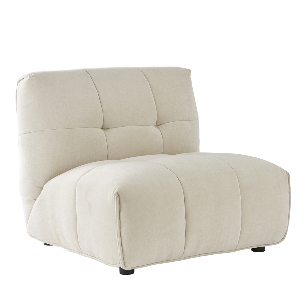 Miller Sand 1 Seater Lounge Chair Adairs