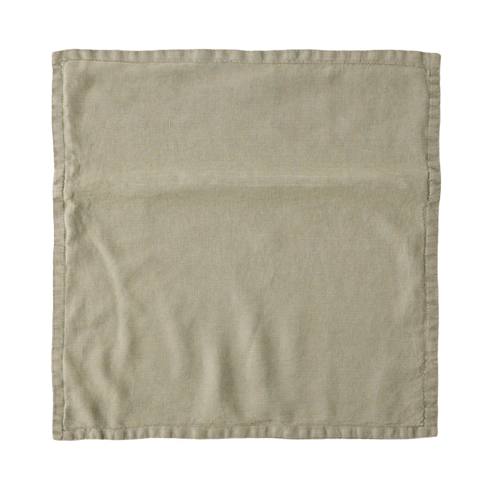 Belgian Gum Leaf Vintage Washed Linen Cushion Cover Adairs