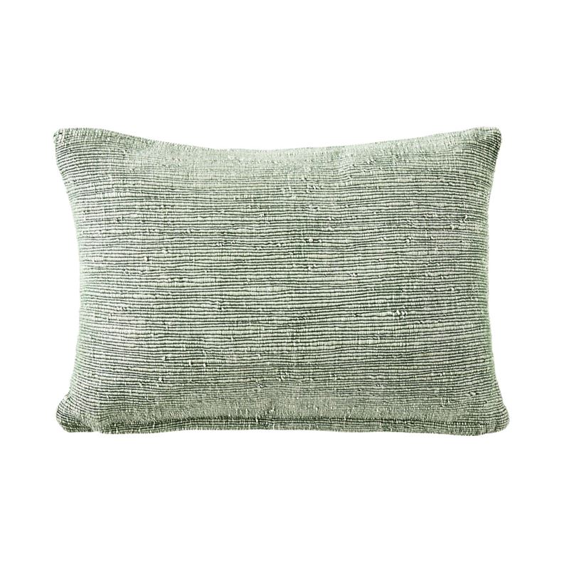 Caspian Green & White Long Cushion