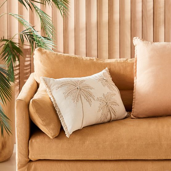 Boca Palm Natural Cushion