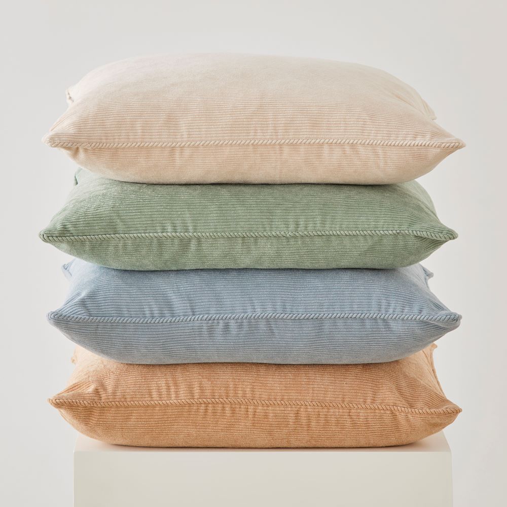 Dune Blue Corduroy Cushion Adairs